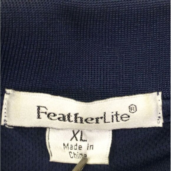 International A26 Featherlite Polo Shirt XL Navy Built In Huntsville Alabama Emb - Picture 5 of 10
